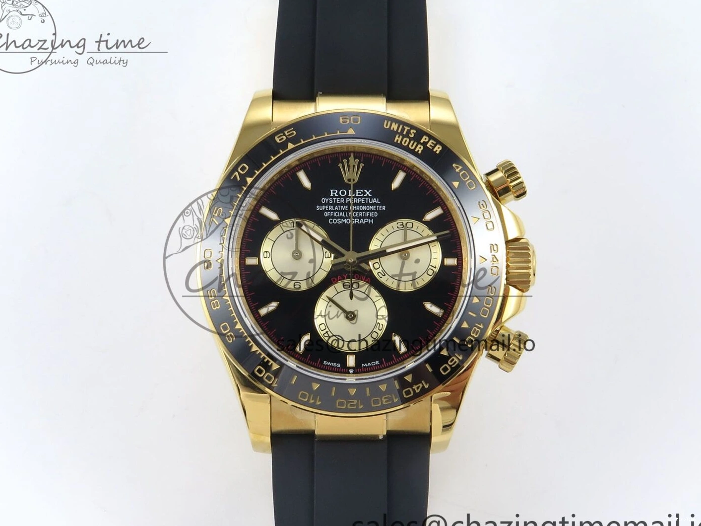 MiroTime 0208 Daytona 126518 QF 1:1 Best Edition Black YG Dial on Oysterflex Strap SH4131 V Functional 283